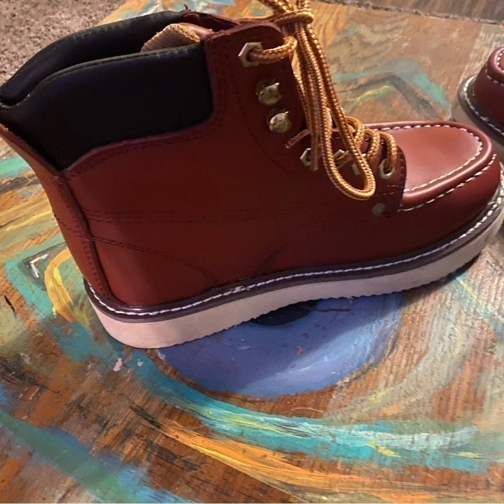 Like New Brown  Eagle Work Boots Men’s Size 7